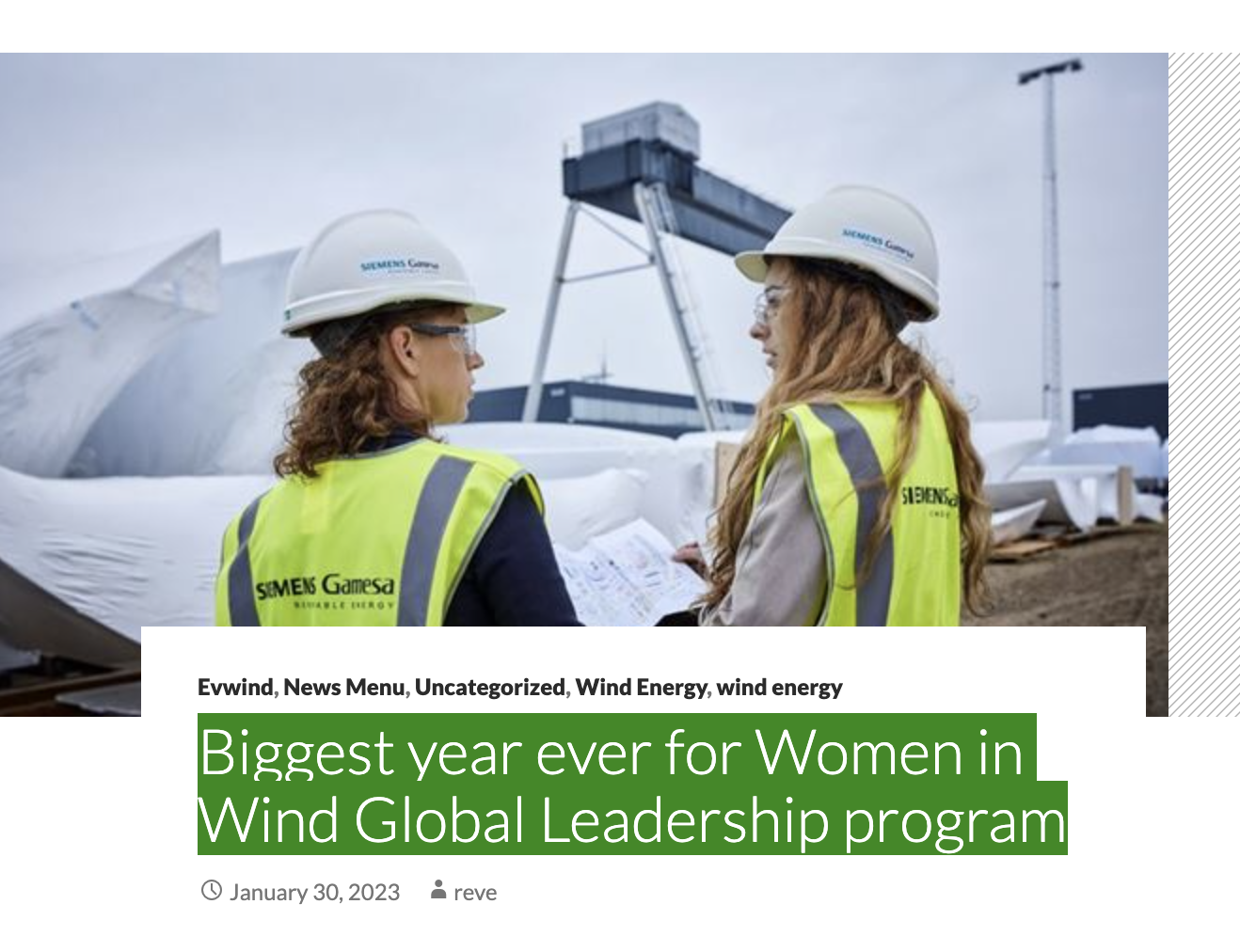 Biggest year ever for Women in Wind Global Leadership program | Solar Now
