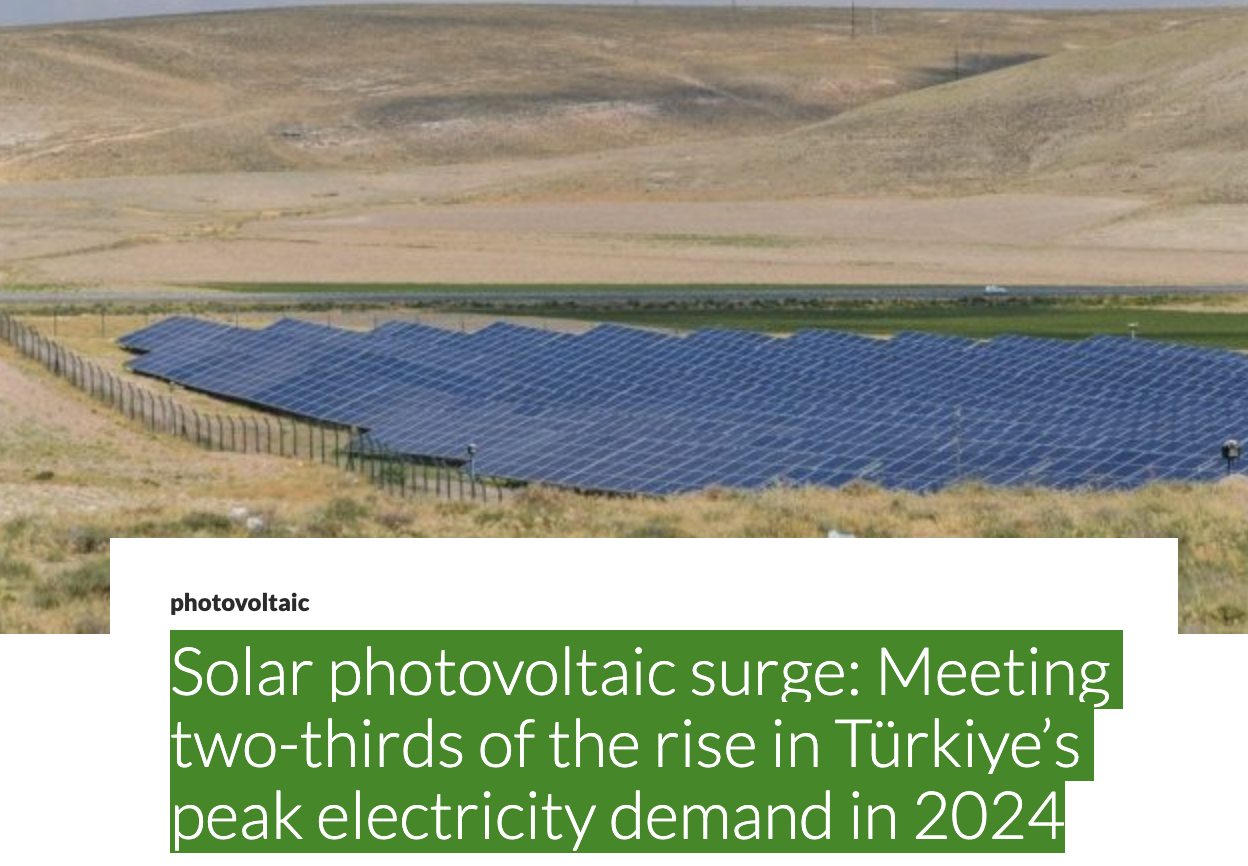 Solar Volt Rise Solar photovoltaic surge: Meeting two-thirds of the rise in Türkiye’s ...